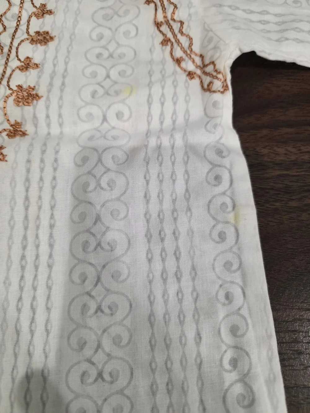 White Embroidered Kids Kurta Pajama